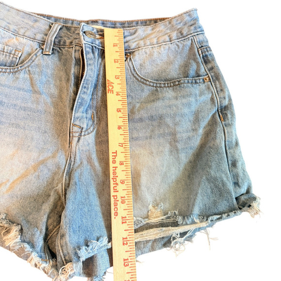 Veveret Sz M Denim Cutoffo Shorts Beach Boho‎ Summer Spring Vacation - Picture 4 of 6